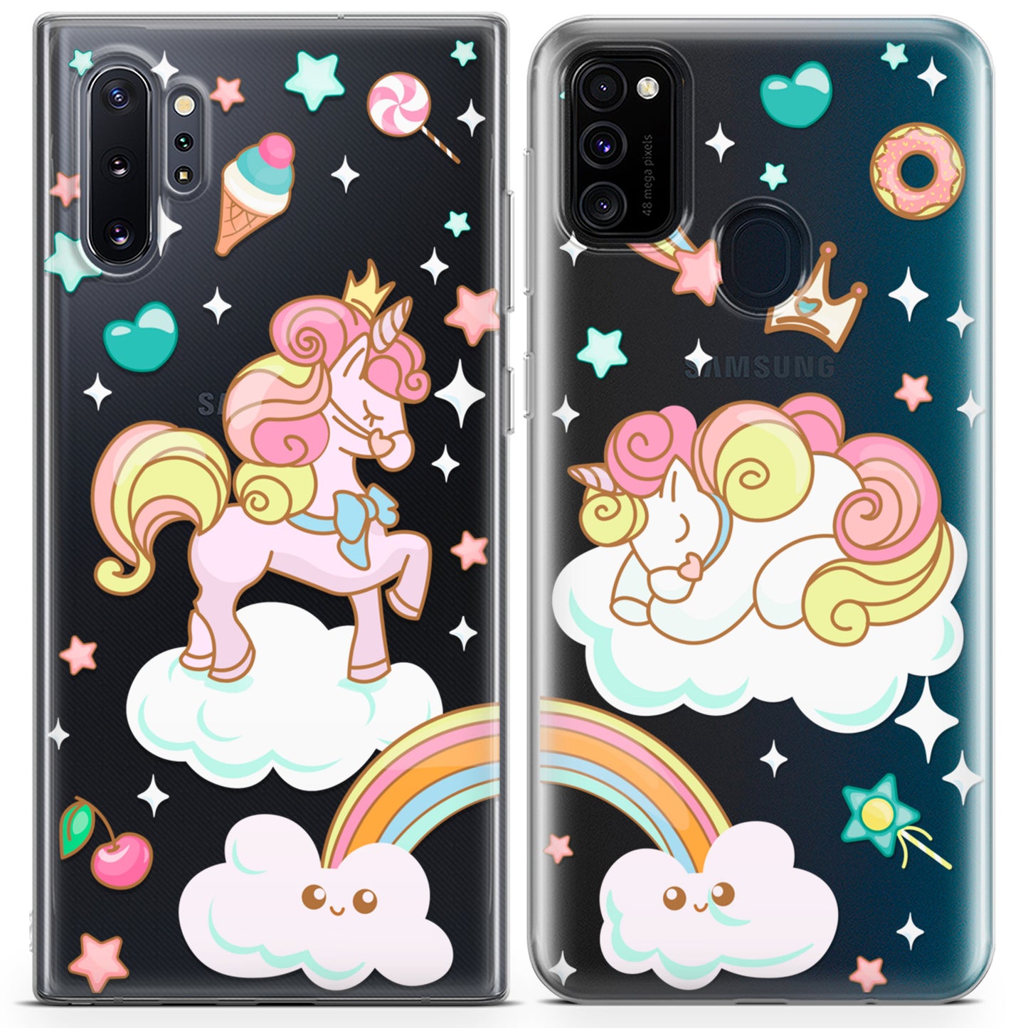 Cavka iPhone Couple Cases Cute Unicorns