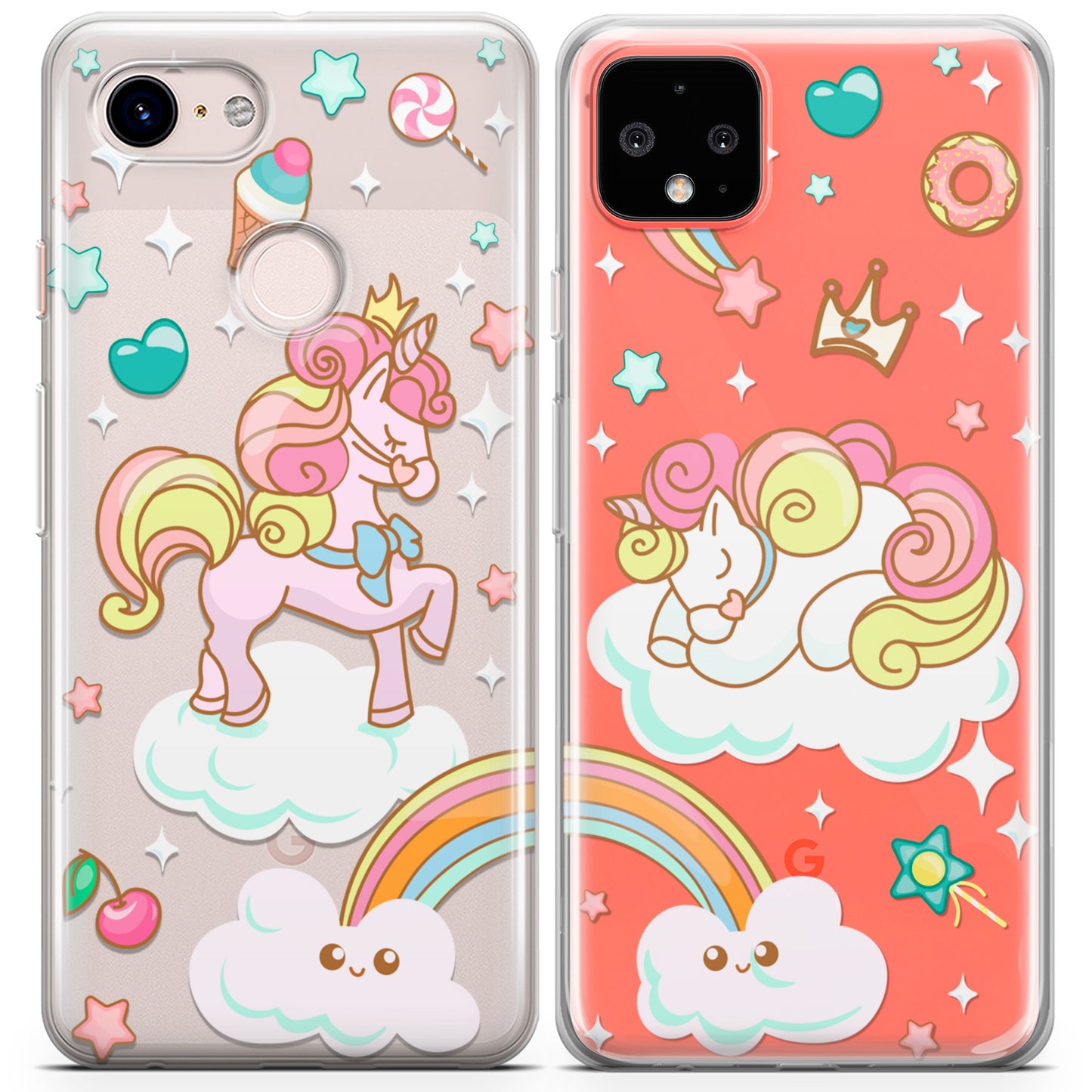 Cavka iPhone Couple Cases Cute Unicorns