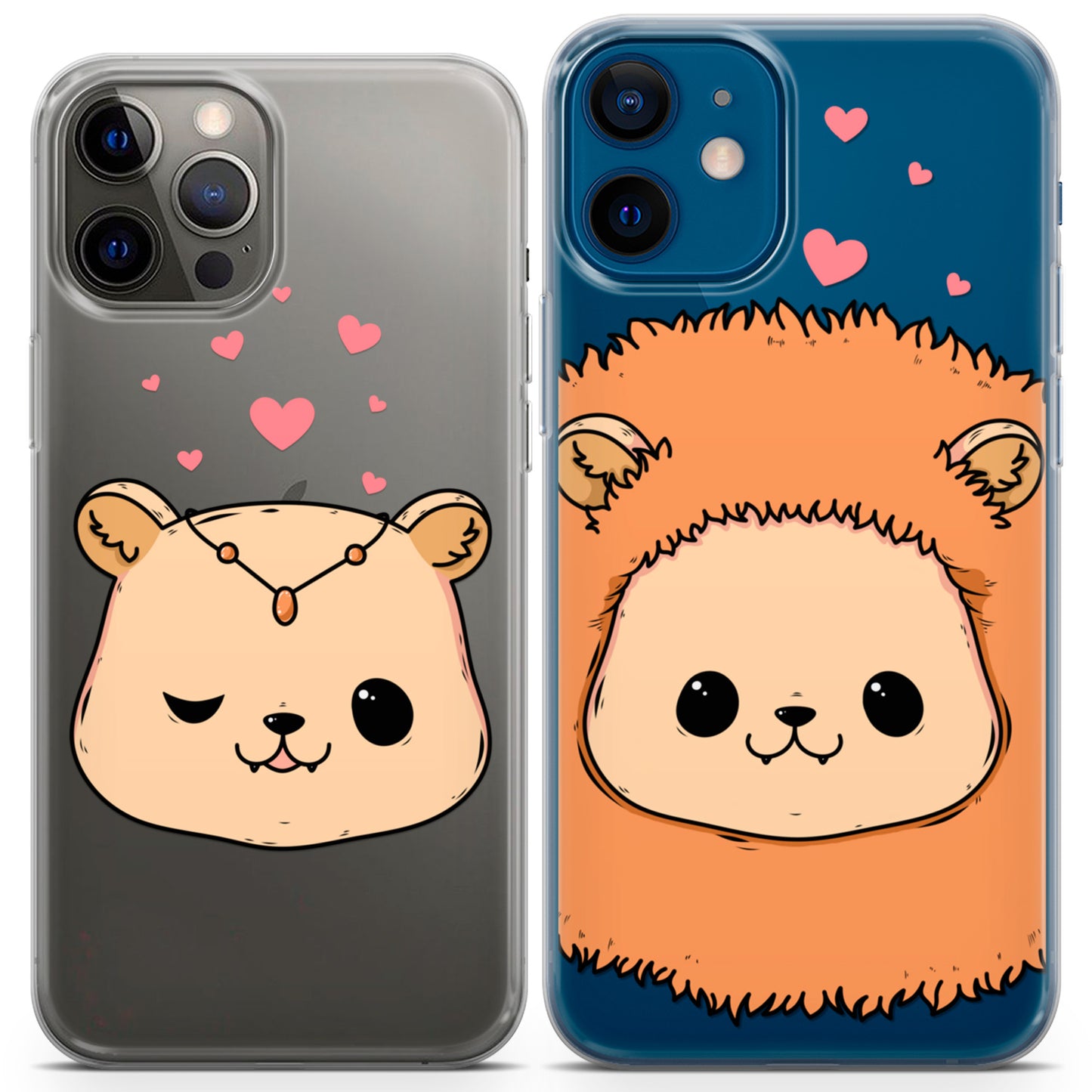 Cavka iPhone Couple Cases Kawaii Lions