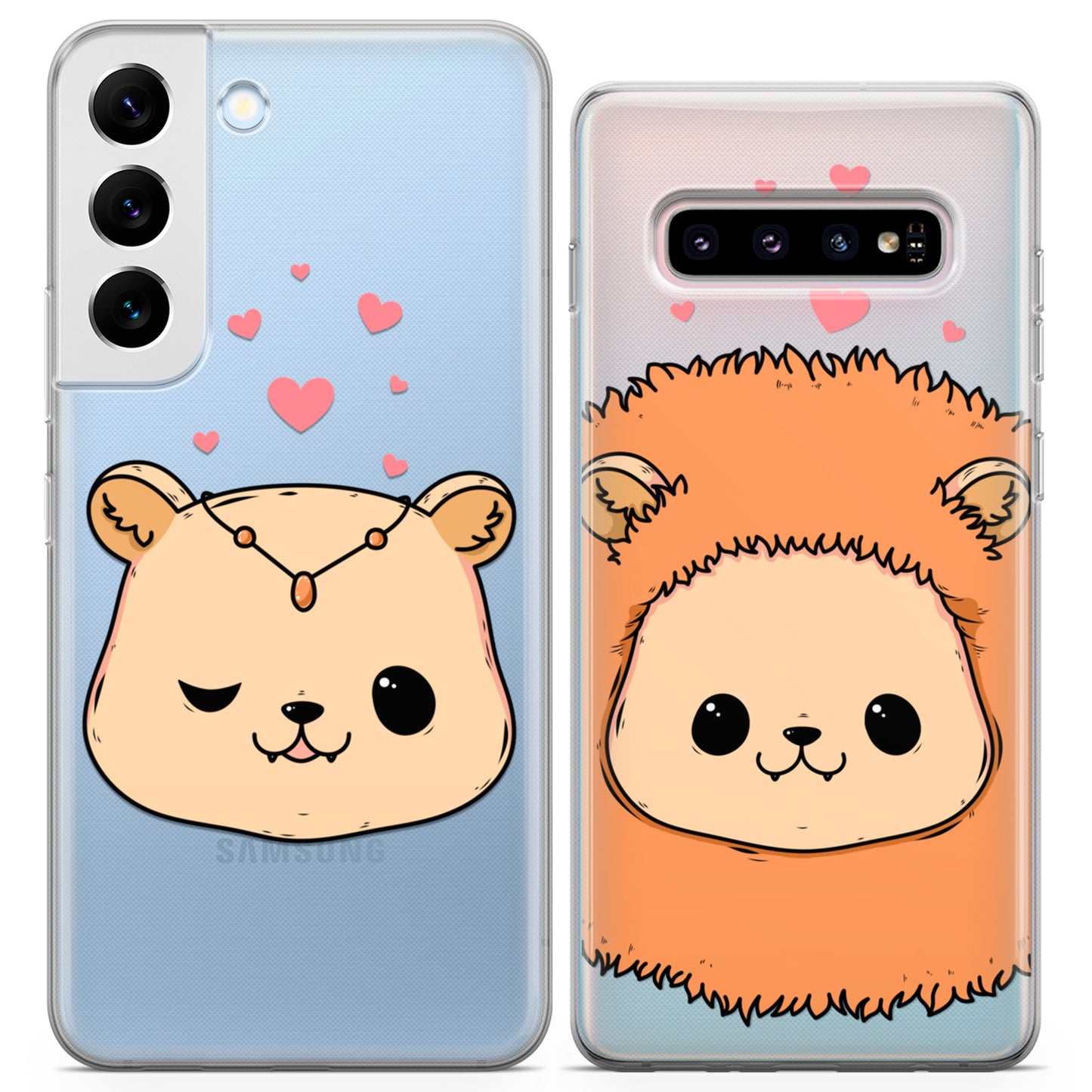 Cavka iPhone Couple Cases Kawaii Lions