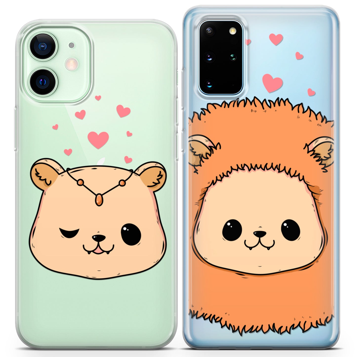 Cavka iPhone Couple Cases Kawaii Lions