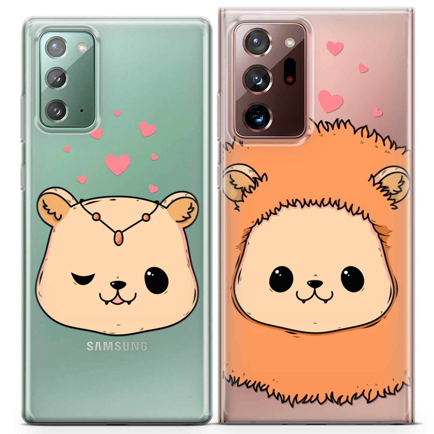 Cavka iPhone Couple Cases Kawaii Lions