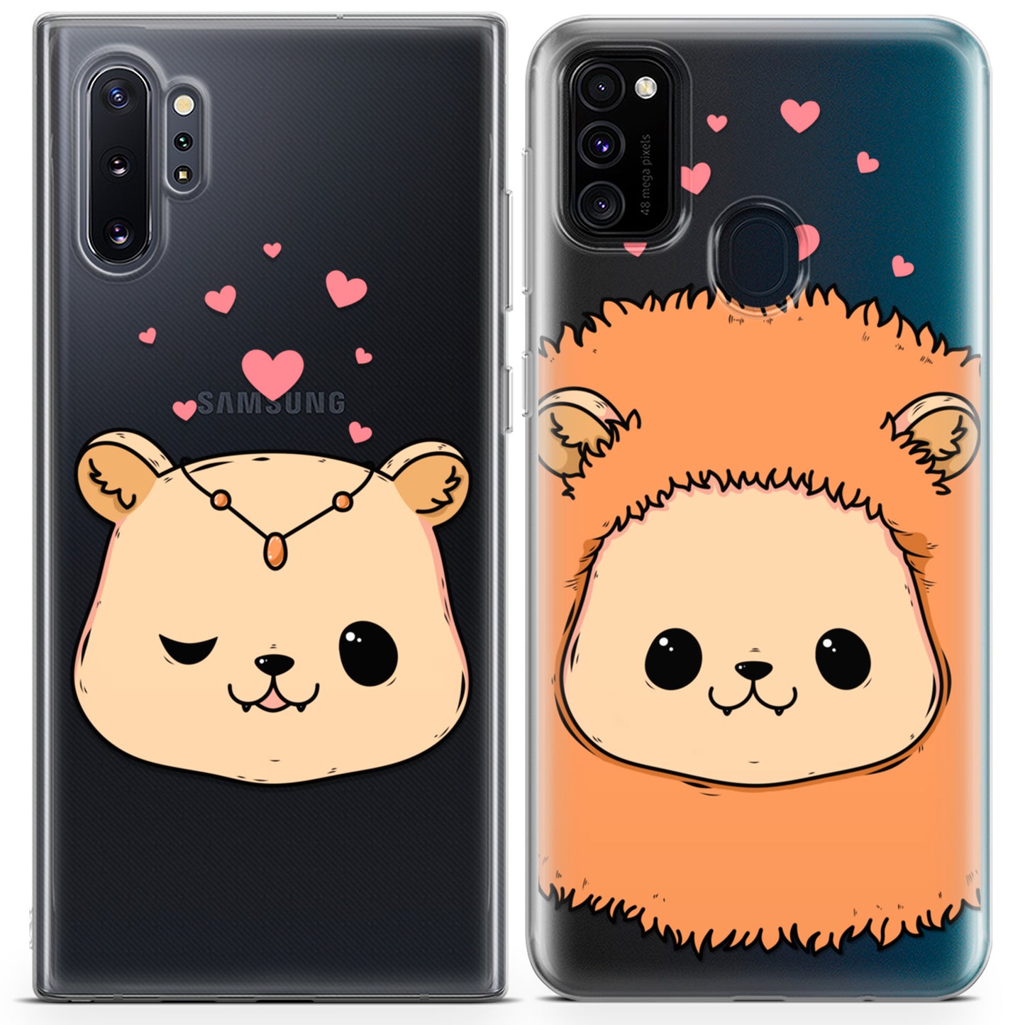 Cavka iPhone Couple Cases Kawaii Lions