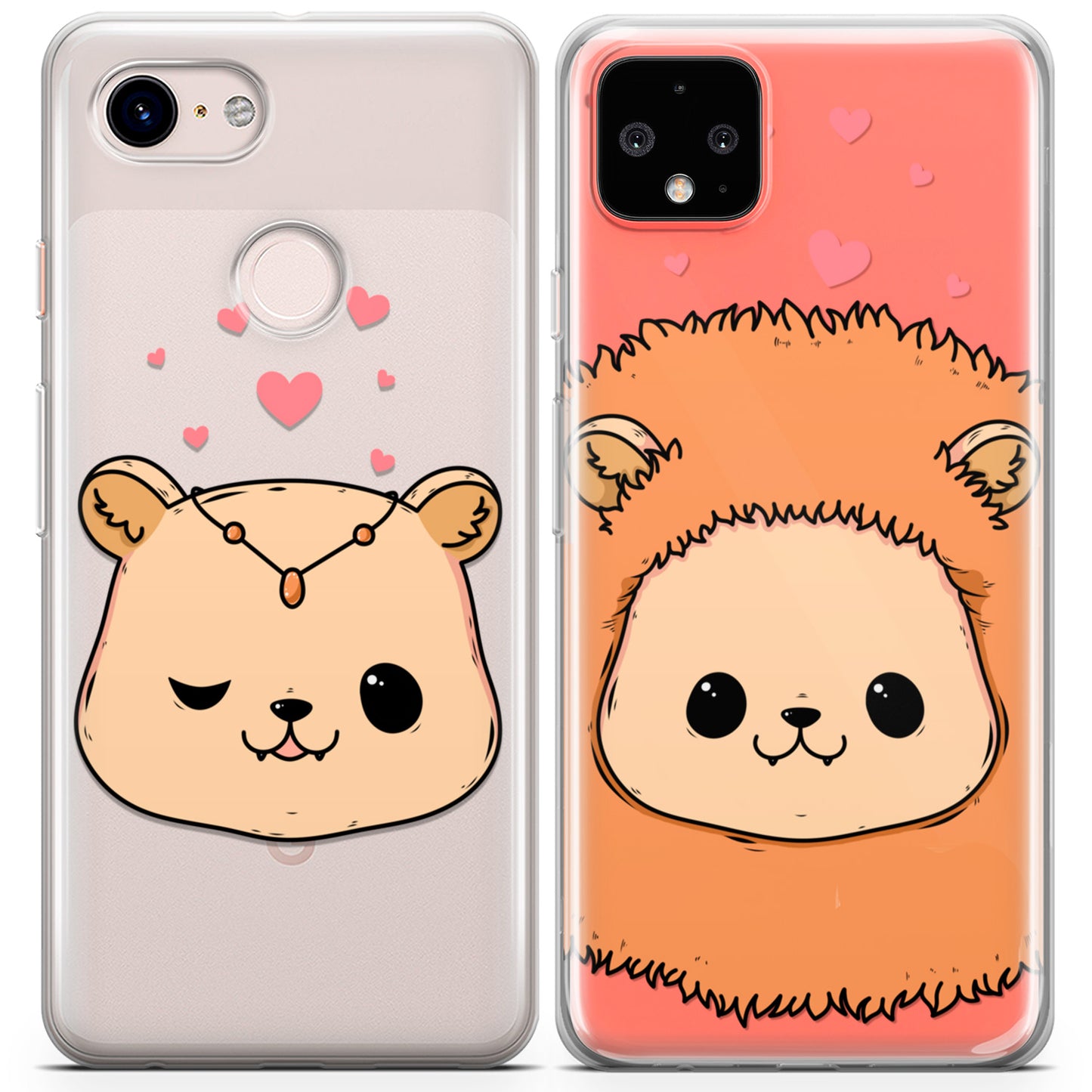 Cavka iPhone Couple Cases Kawaii Lions