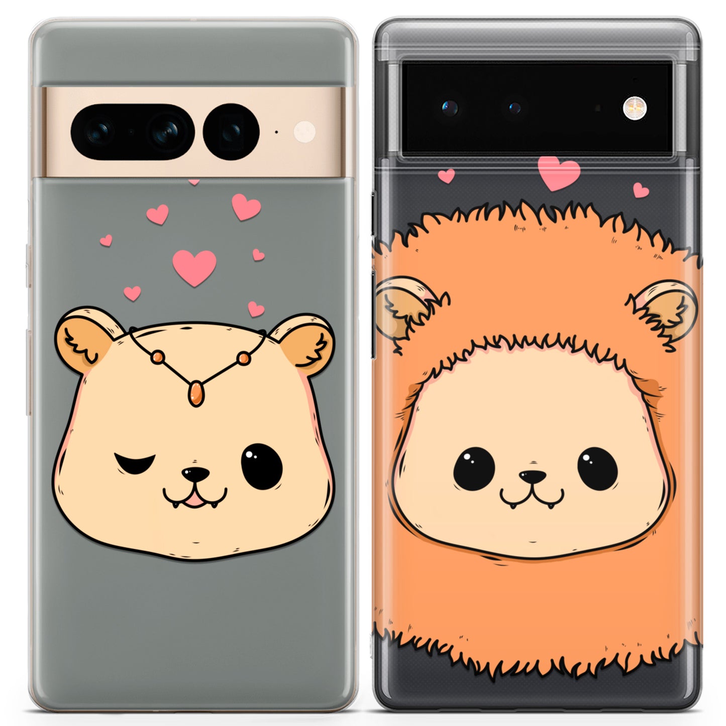 Cavka iPhone Couple Cases Kawaii Lions