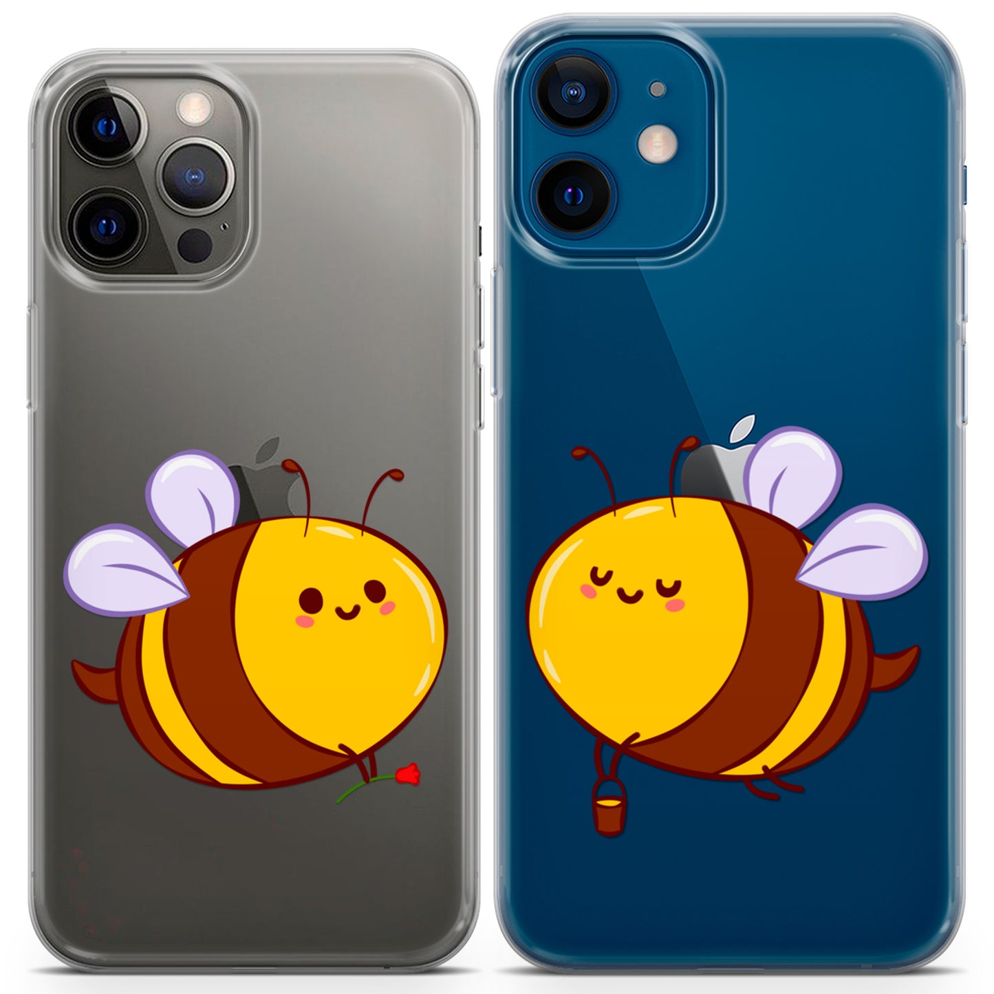 Cavka iPhone Couple Cases Kawaii Honeybees