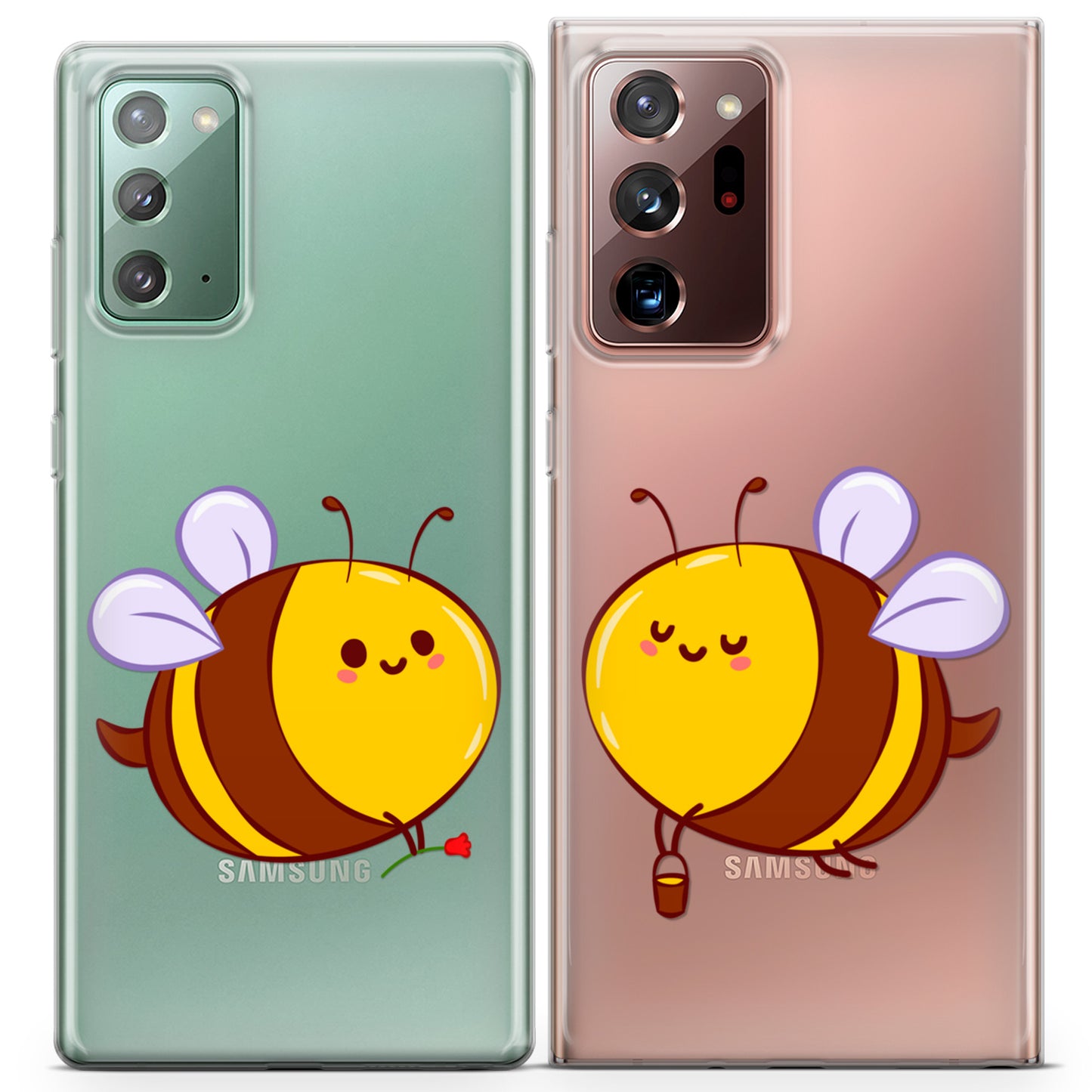 Cavka iPhone Couple Cases Kawaii Honeybees