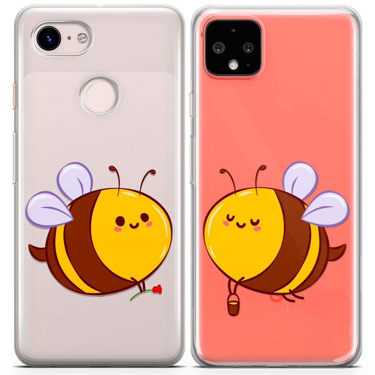 Cavka iPhone Couple Cases Kawaii Honeybees