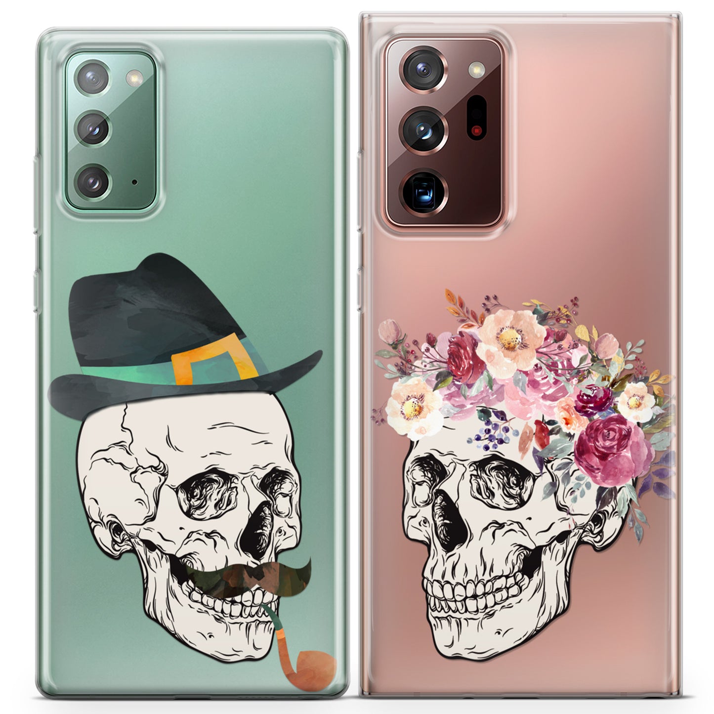 Cavka iPhone Couple Cases Vintage Skeletons