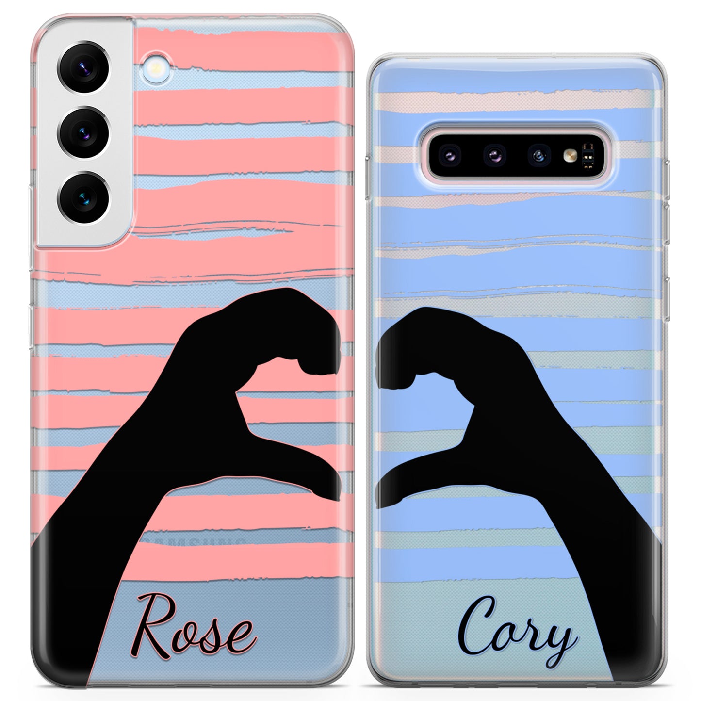 Cavka iPhone Couple Cases Heart Sign Hands