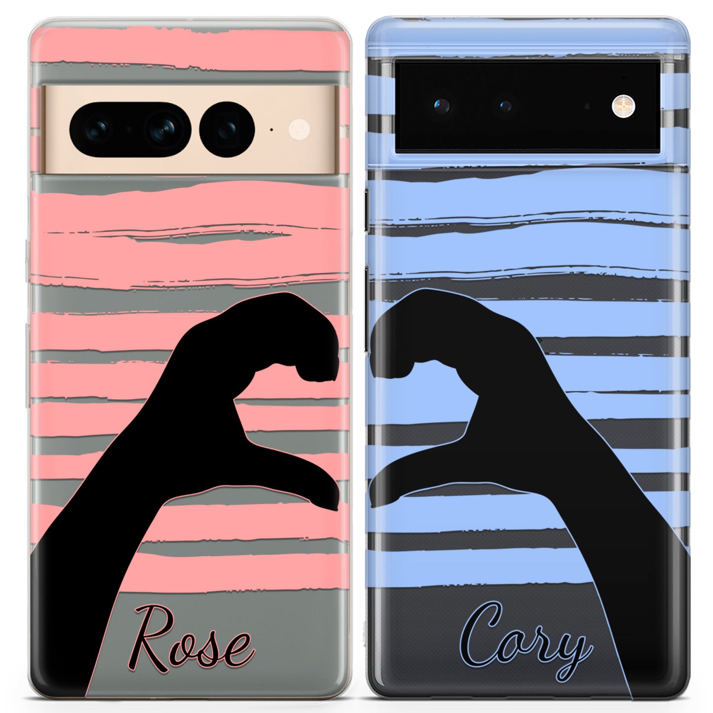 Cavka iPhone Couple Cases Heart Sign Hands