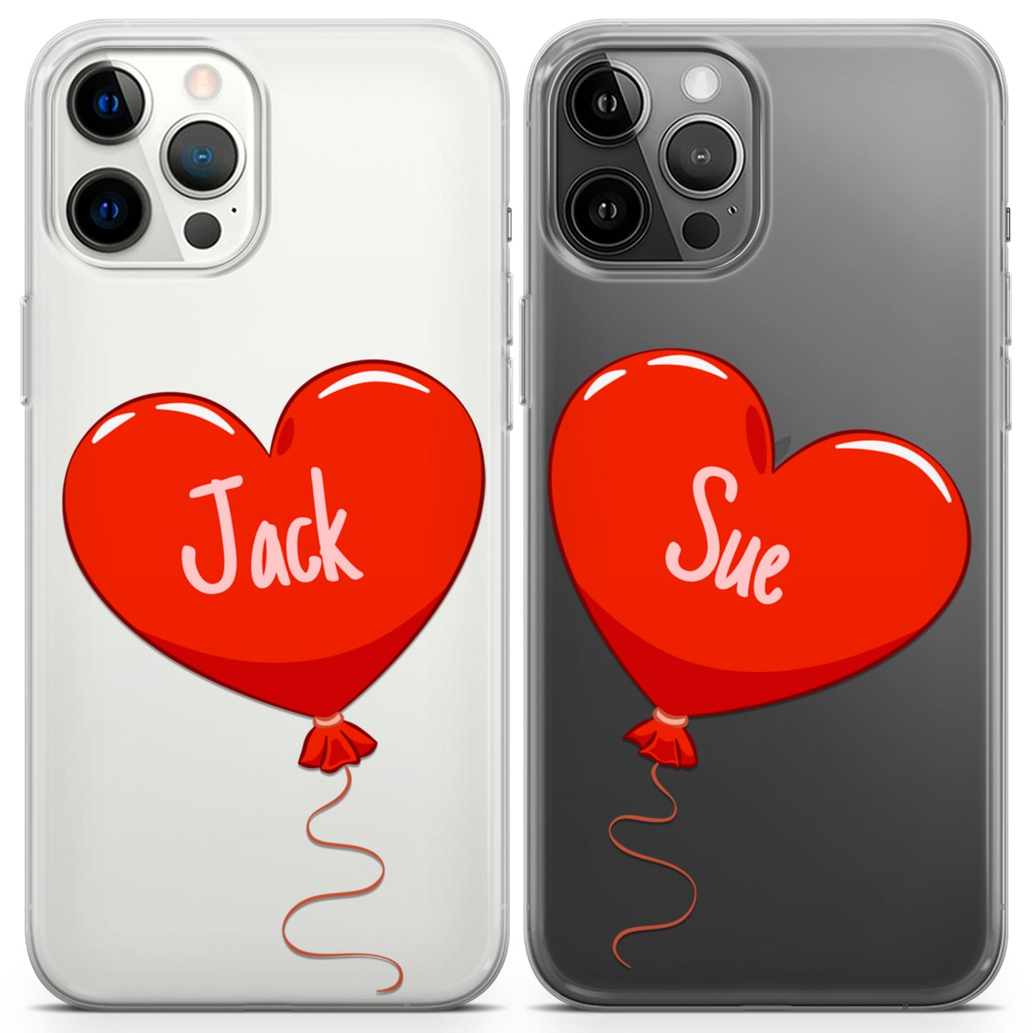 Cavka iPhone Couple Cases Hearts Balloons