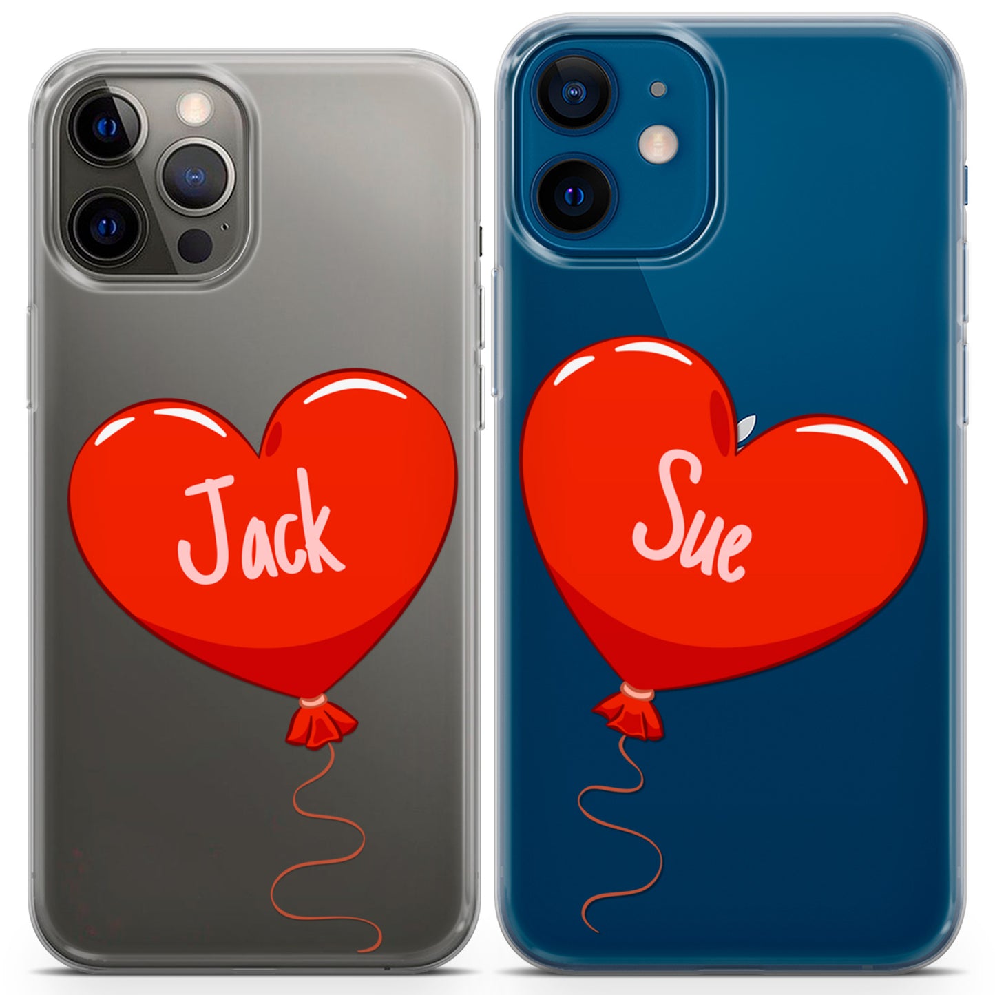 Cavka iPhone Couple Cases Hearts Balloons