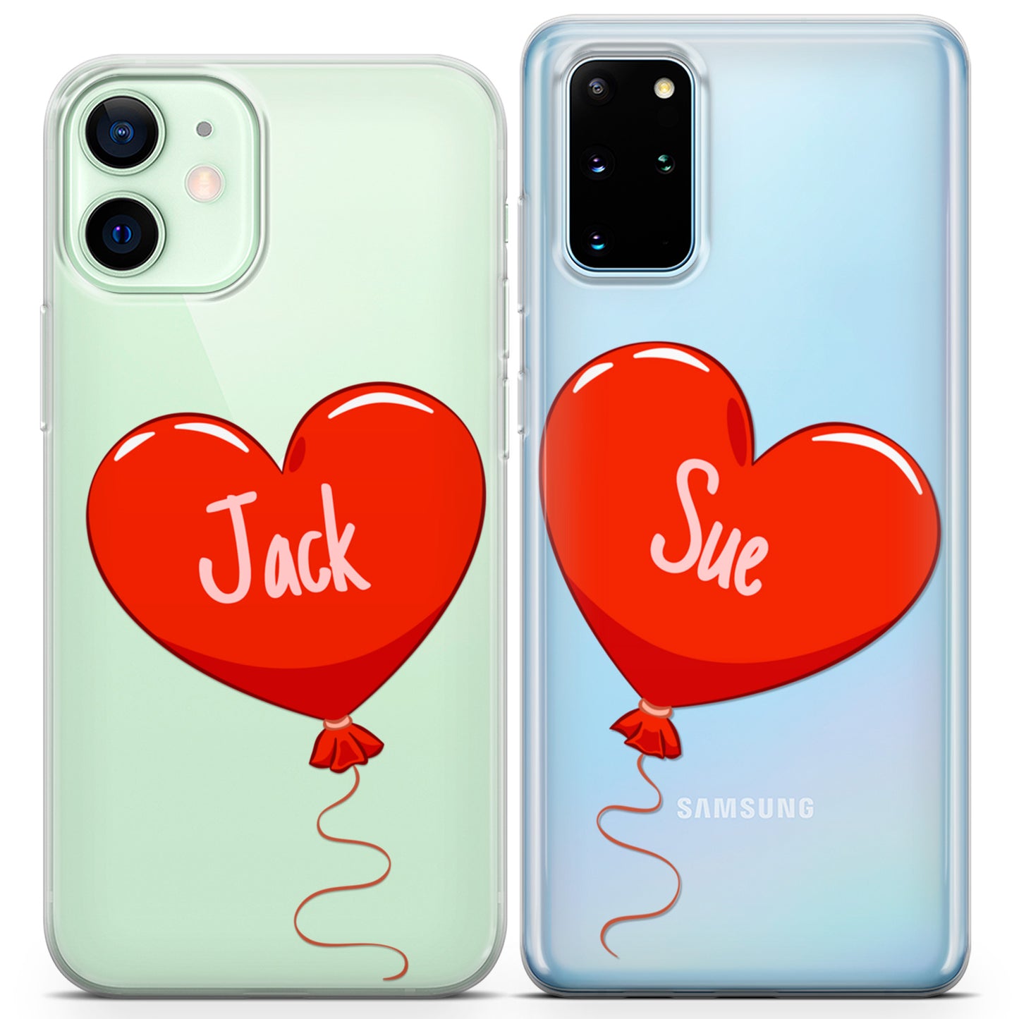 Cavka iPhone Couple Cases Hearts Balloons