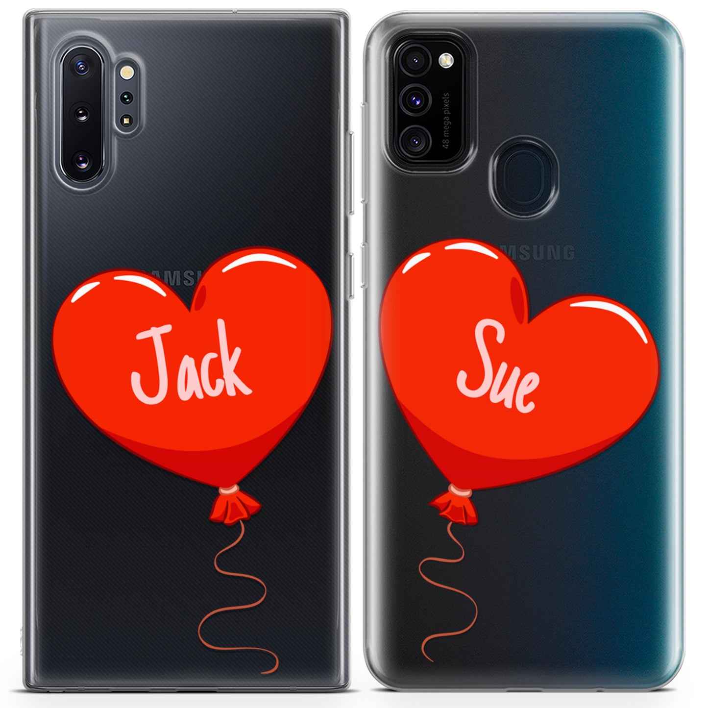 Cavka iPhone Couple Cases Hearts Balloons