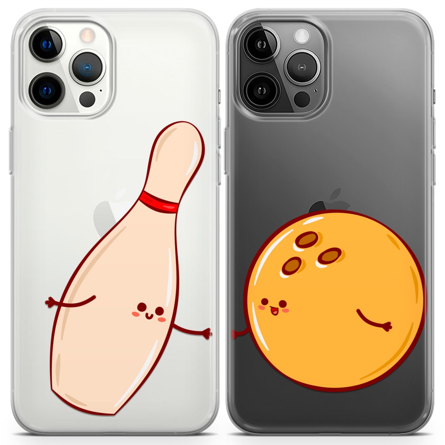 Cavka iPhone Couple Cases Bowling Pin and Ball