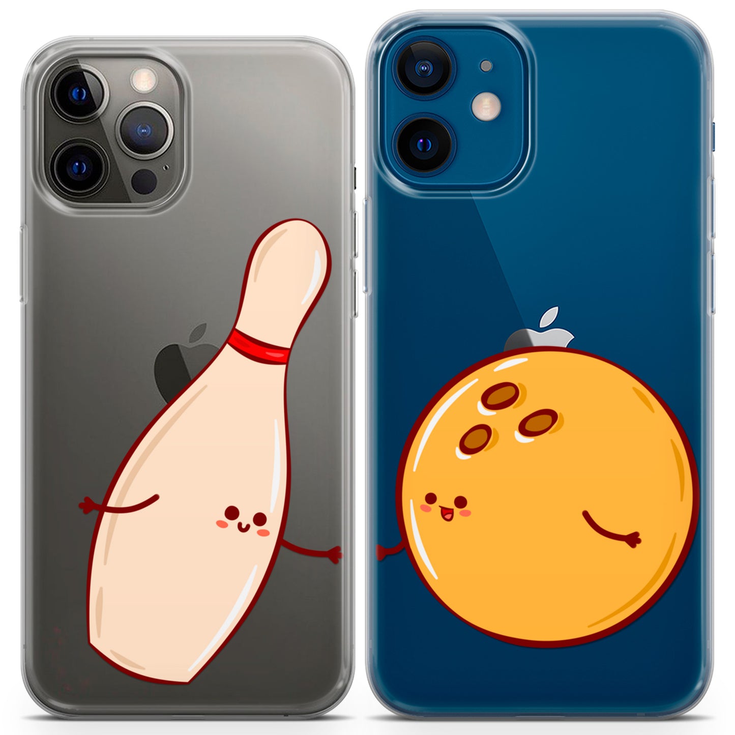 Cavka iPhone Couple Cases Bowling Pin and Ball