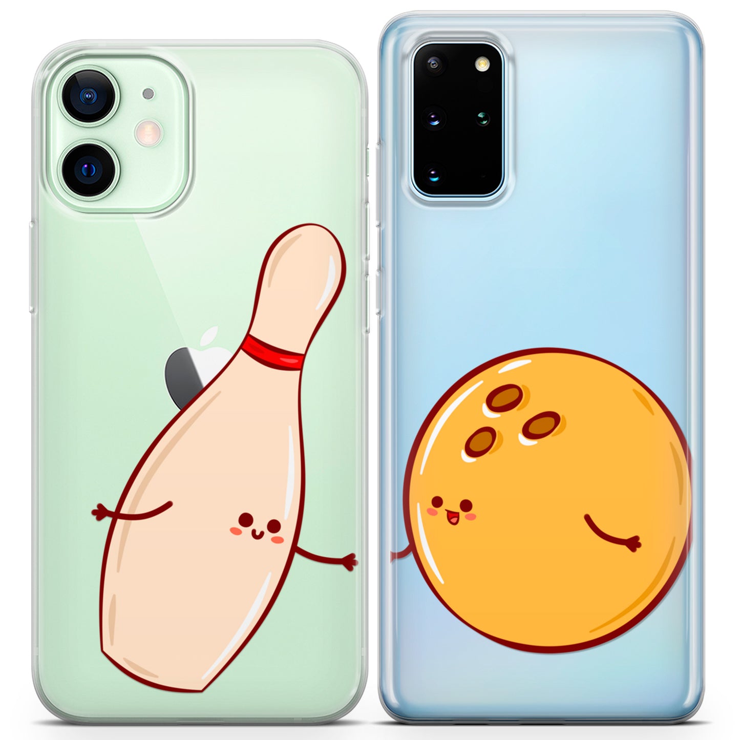 Cavka iPhone Couple Cases Bowling Pin and Ball