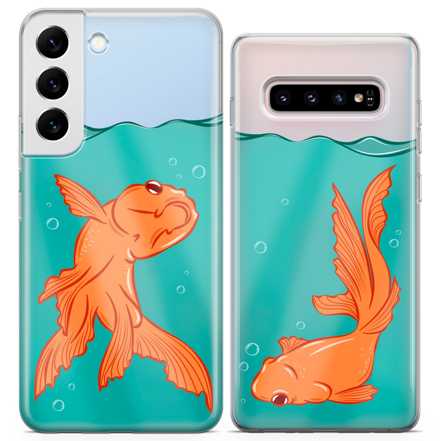 Cavka iPhone Couple Cases Golden Fishes