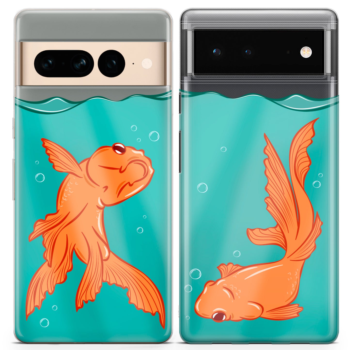 Cavka iPhone Couple Cases Golden Fishes