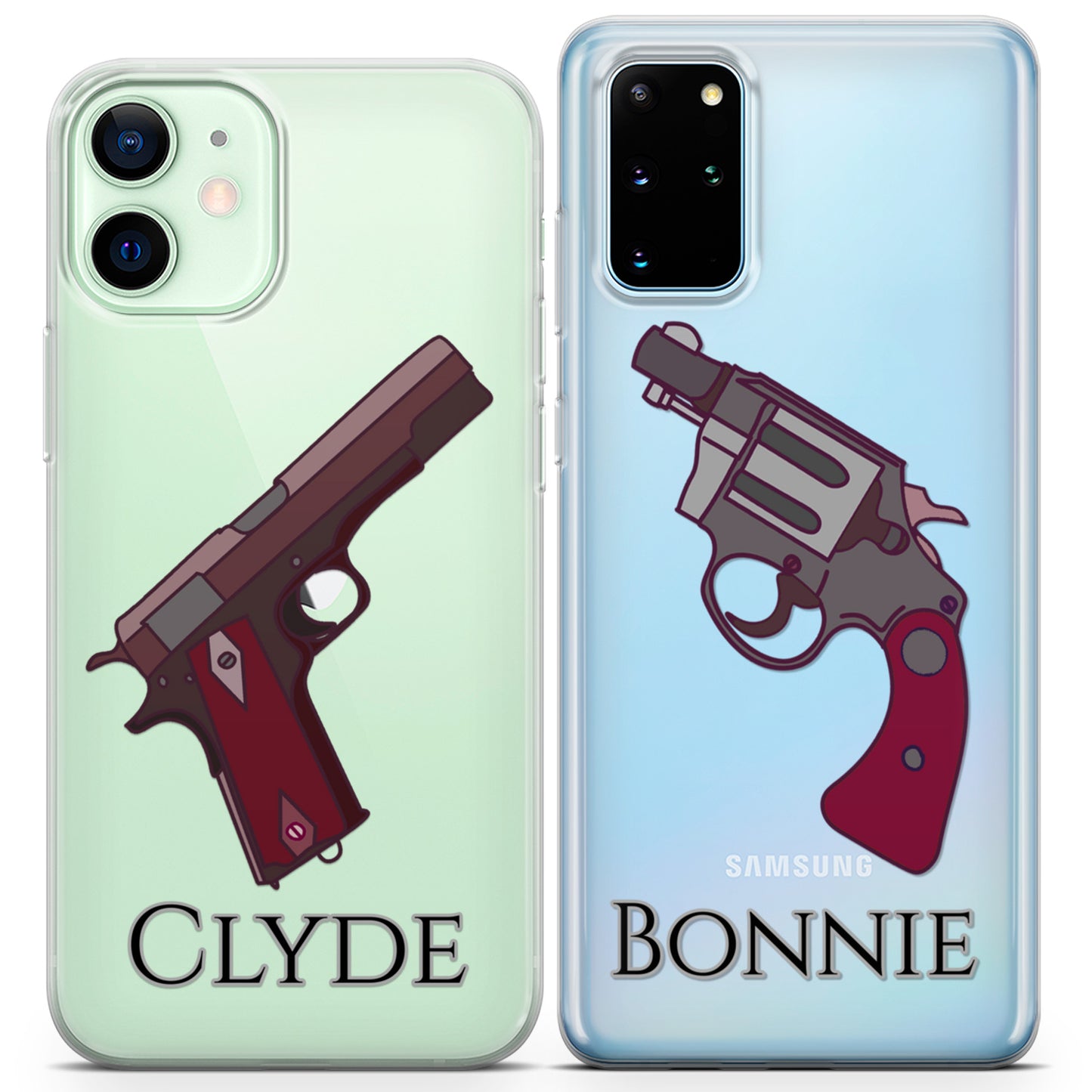 Cavka iPhone Couple Cases Bonnie & Clyde