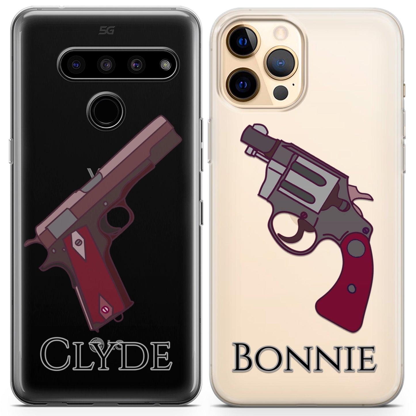 Cavka iPhone Couple Cases Bonnie & Clyde