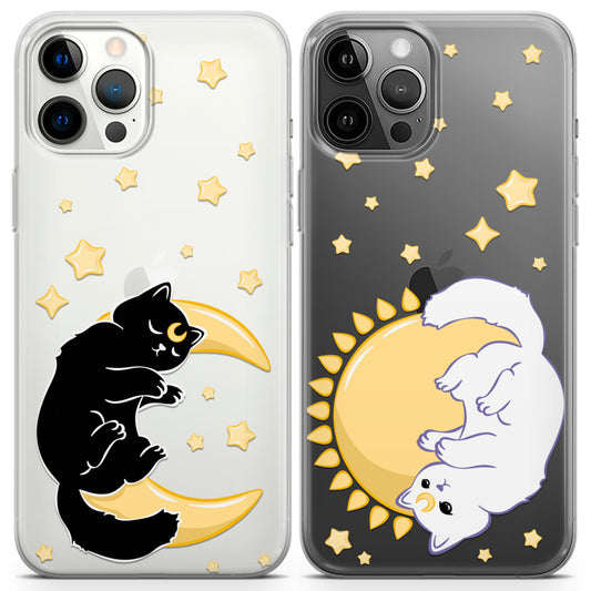 Cavka iPhone Couple Cases Celestial Cats