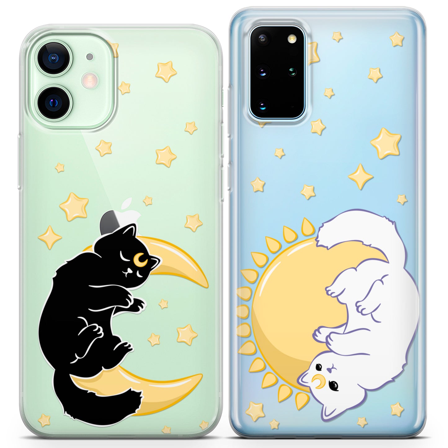 Cavka iPhone Couple Cases Celestial Cats