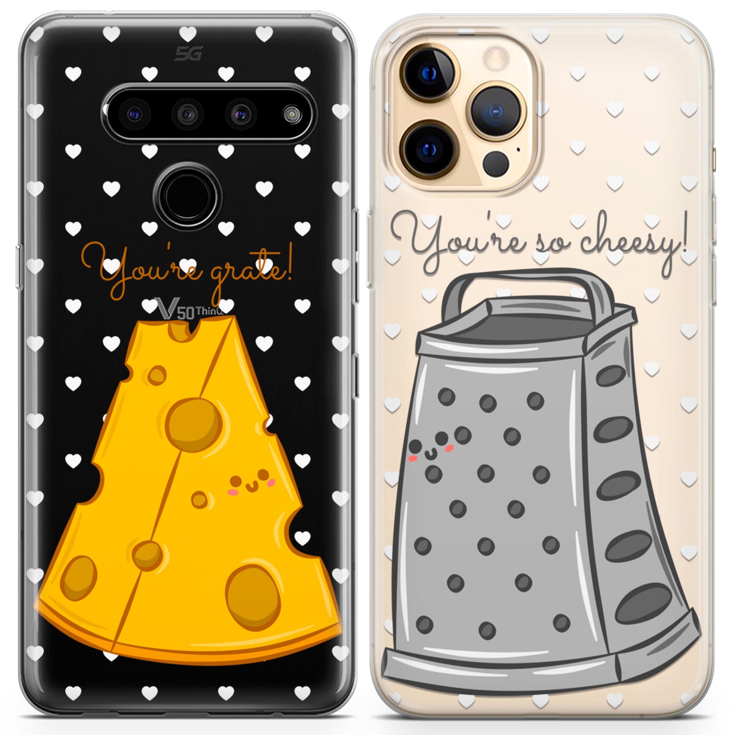 Cavka iPhone Couple Cases Cheese and Grate