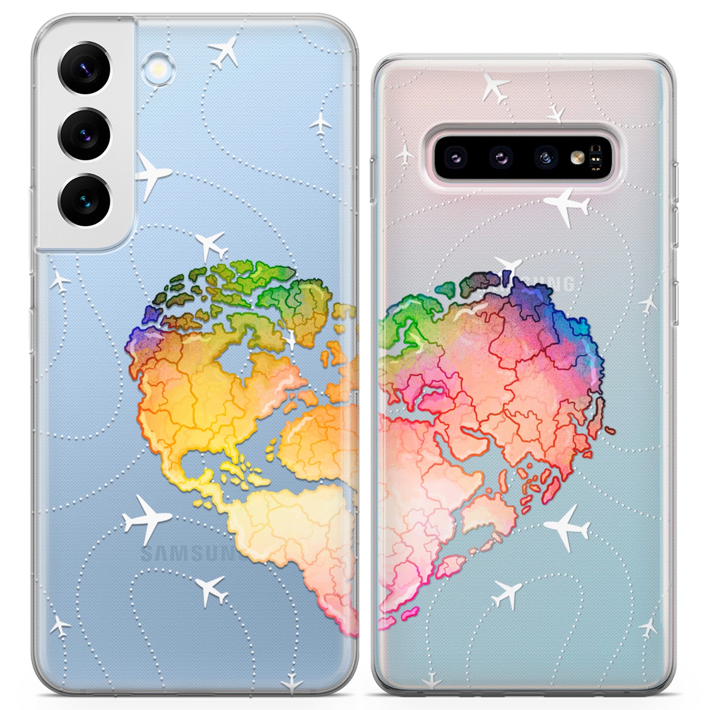 Cavka iPhone Couple Cases Rainbow Heart