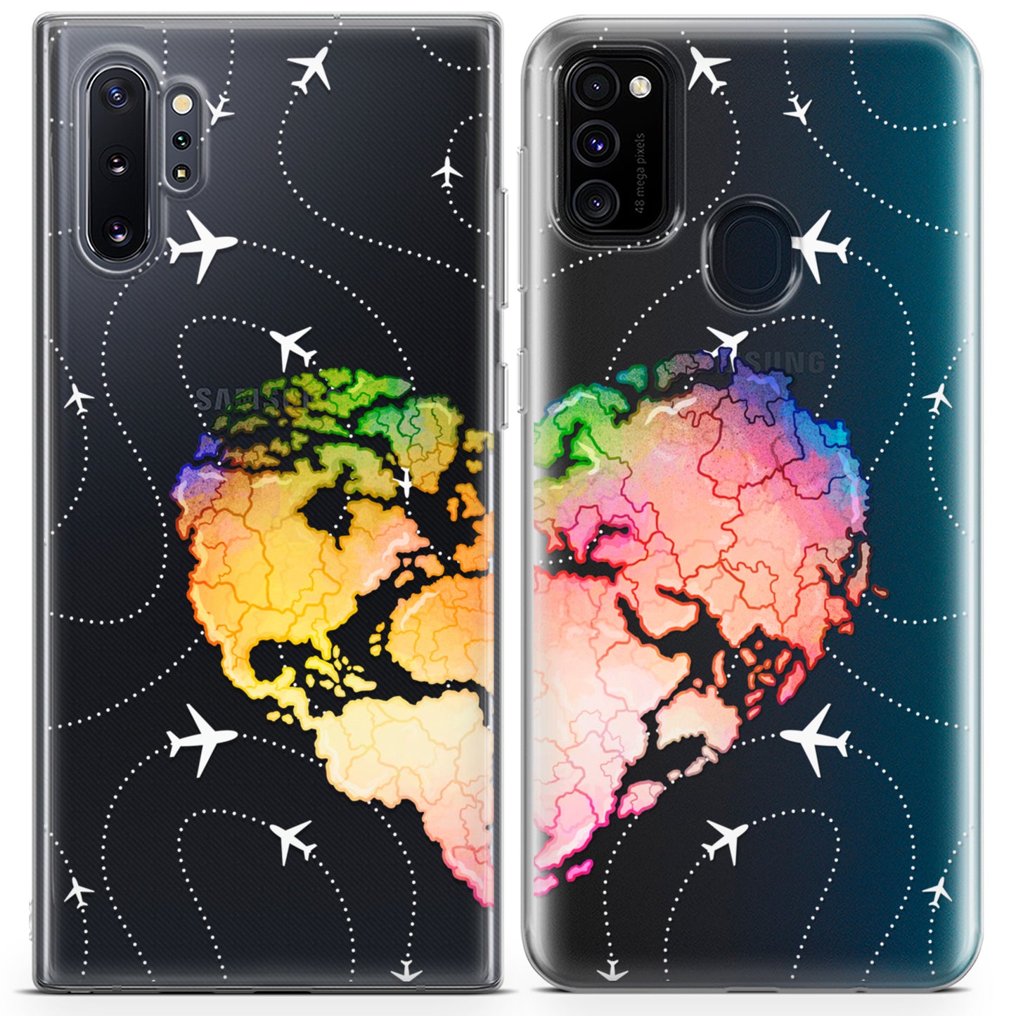 Cavka iPhone Couple Cases Rainbow Heart