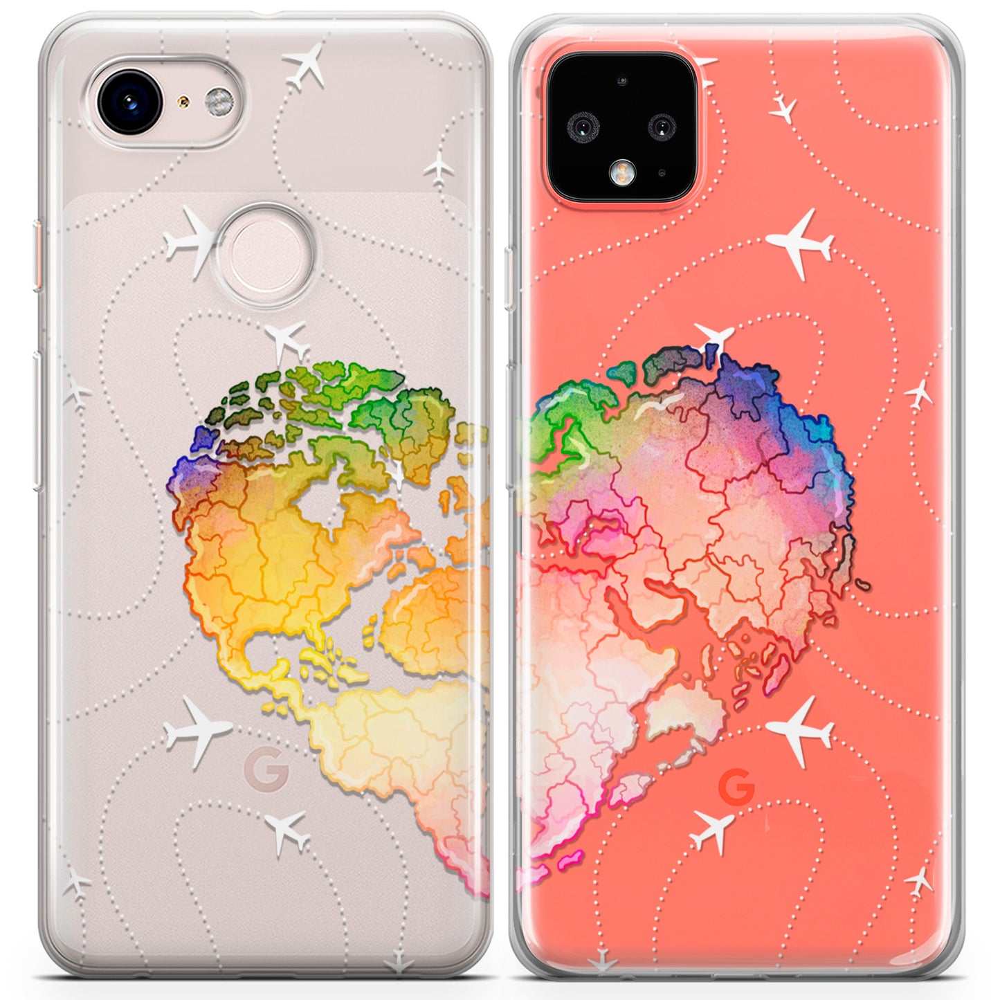 Cavka iPhone Couple Cases Rainbow Heart