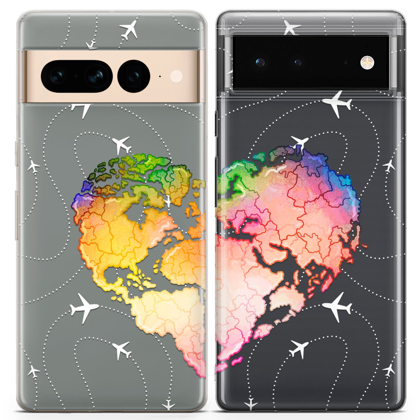 Cavka iPhone Couple Cases Rainbow Heart