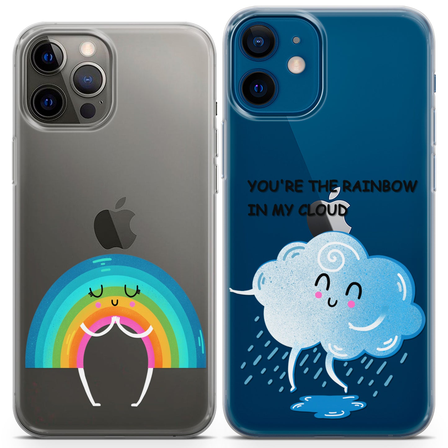 Cavka iPhone Couple Cases You're the Rainbow in My Cloud