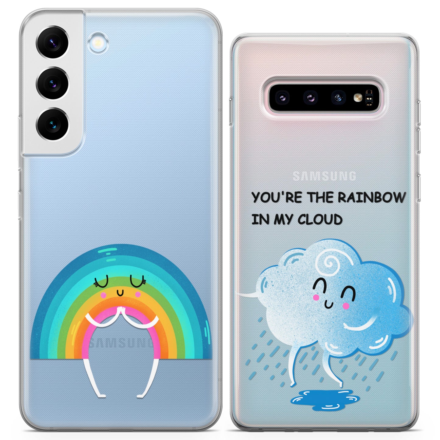 Cavka iPhone Couple Cases You're the Rainbow in My Cloud