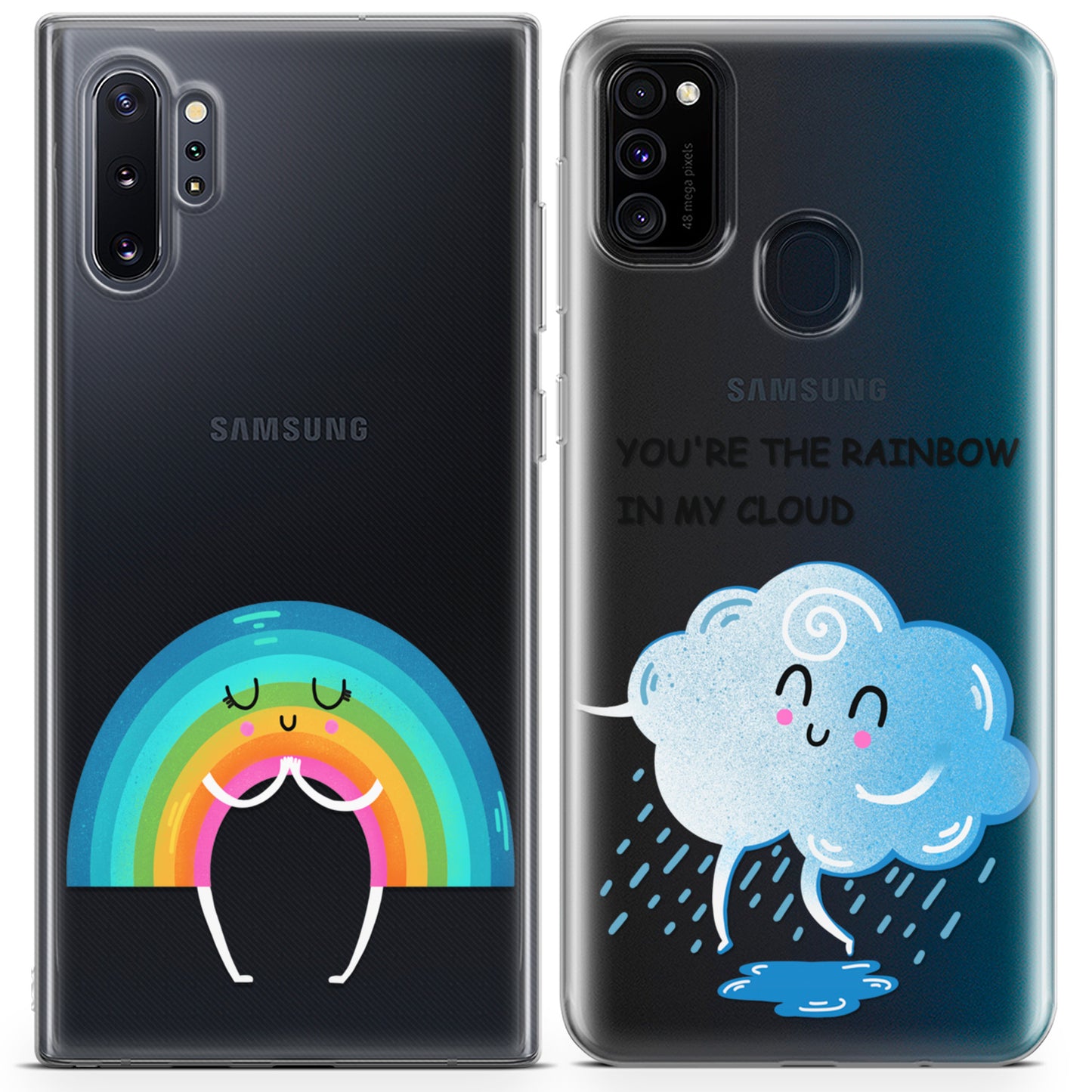 Cavka iPhone Couple Cases You're the Rainbow in My Cloud