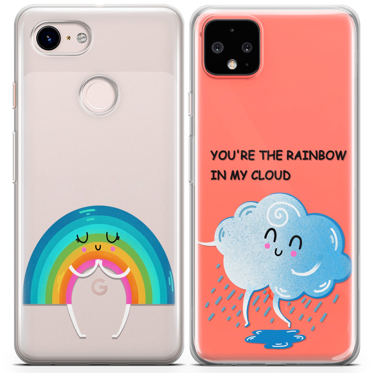 Cavka iPhone Couple Cases You're the Rainbow in My Cloud