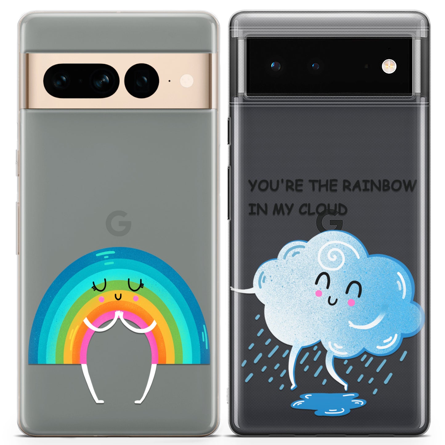 Cavka iPhone Couple Cases You're the Rainbow in My Cloud