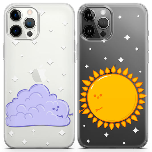 Cavka iPhone Couple Cases Sun and Cloud