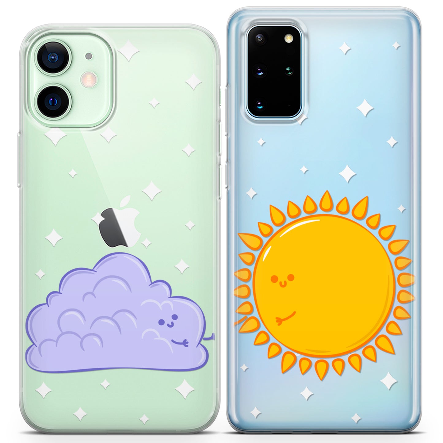 Cavka iPhone Couple Cases Sun and Cloud