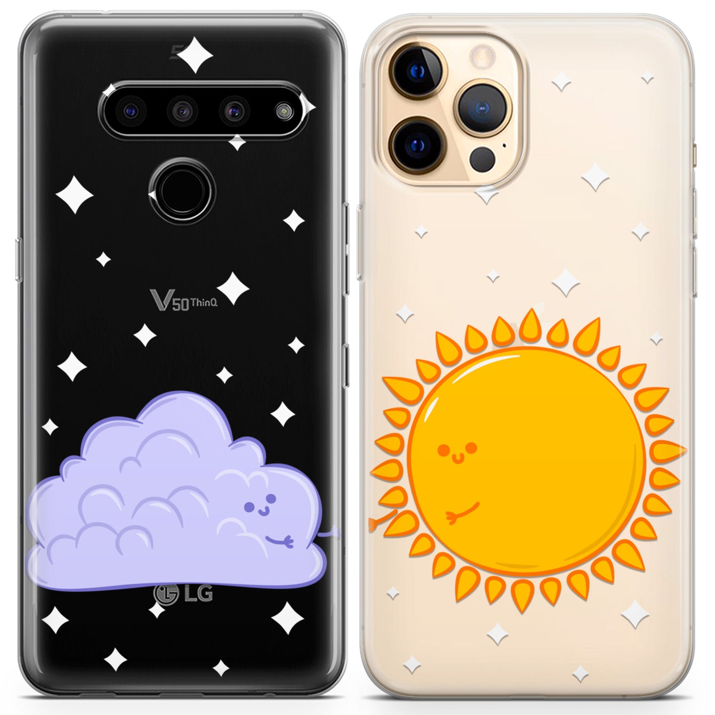 Cavka iPhone Couple Cases Sun and Cloud