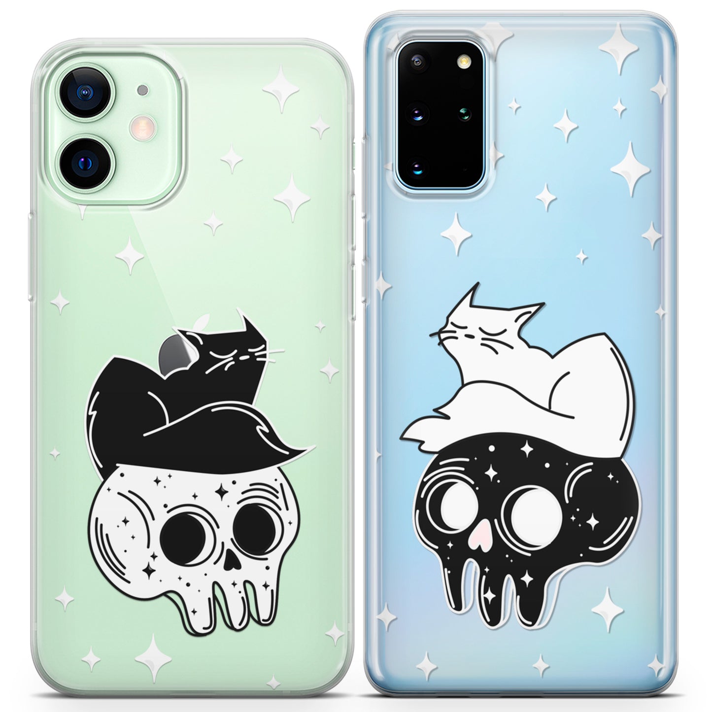 Cavka iPhone Couple Cases Witchy Cats