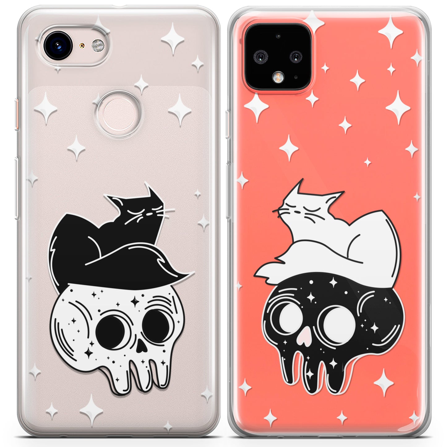 Cavka iPhone Couple Cases Witchy Cats