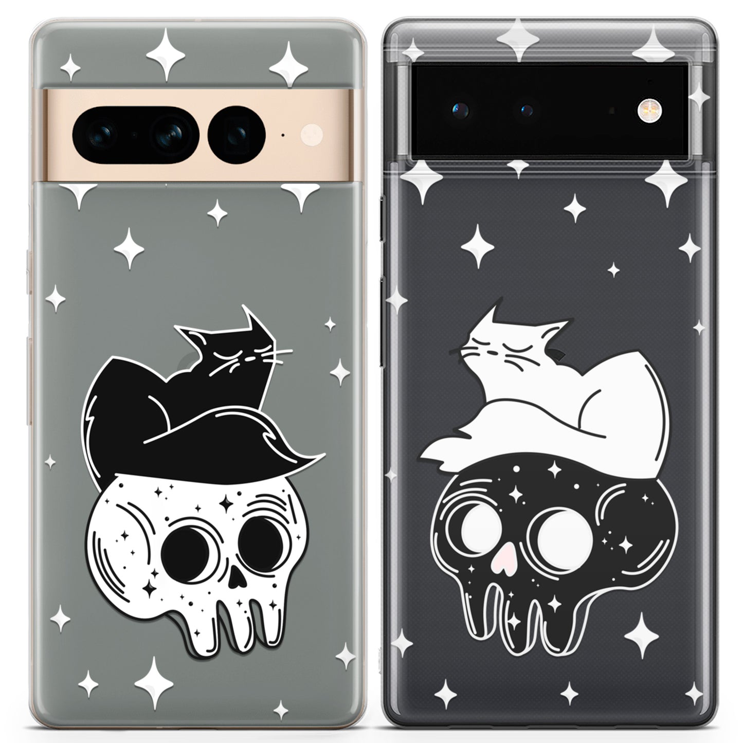 Cavka iPhone Couple Cases Witchy Cats