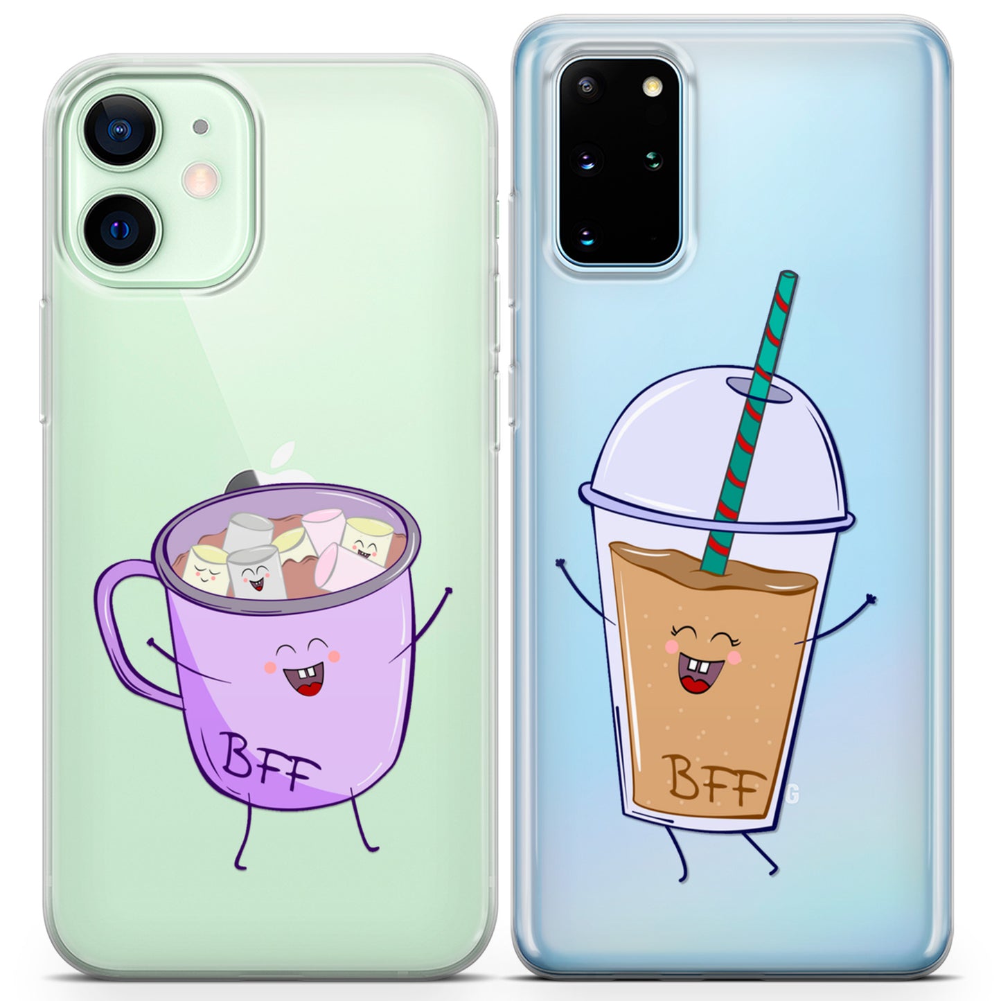 Cavka iPhone Couple Cases Cacao and Coffee