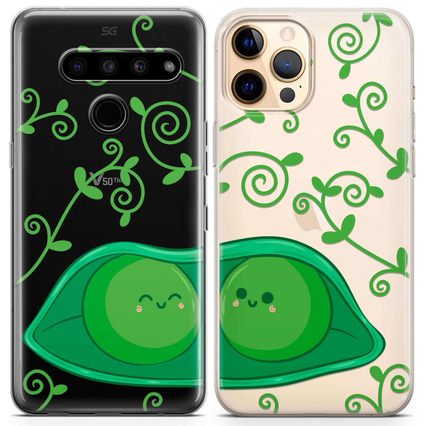 Cavka iPhone Couple Cases Lovely Peas