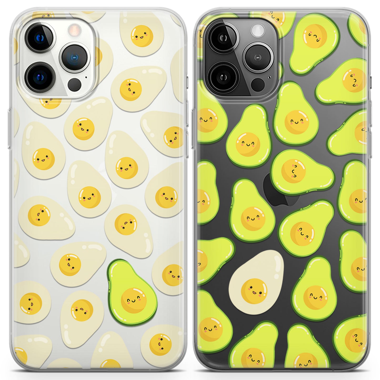 Cavka iPhone Couple Cases Avocado Eggs