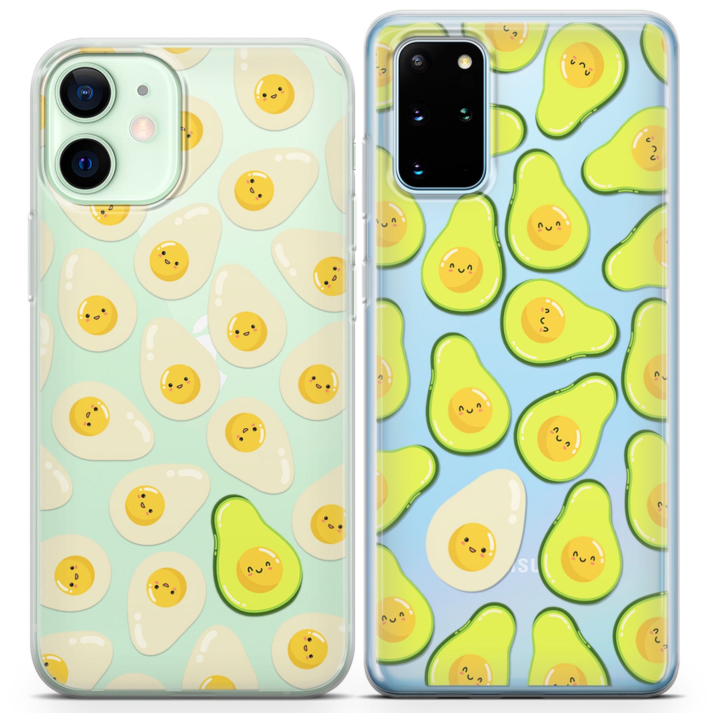 Cavka iPhone Couple Cases Avocado Eggs