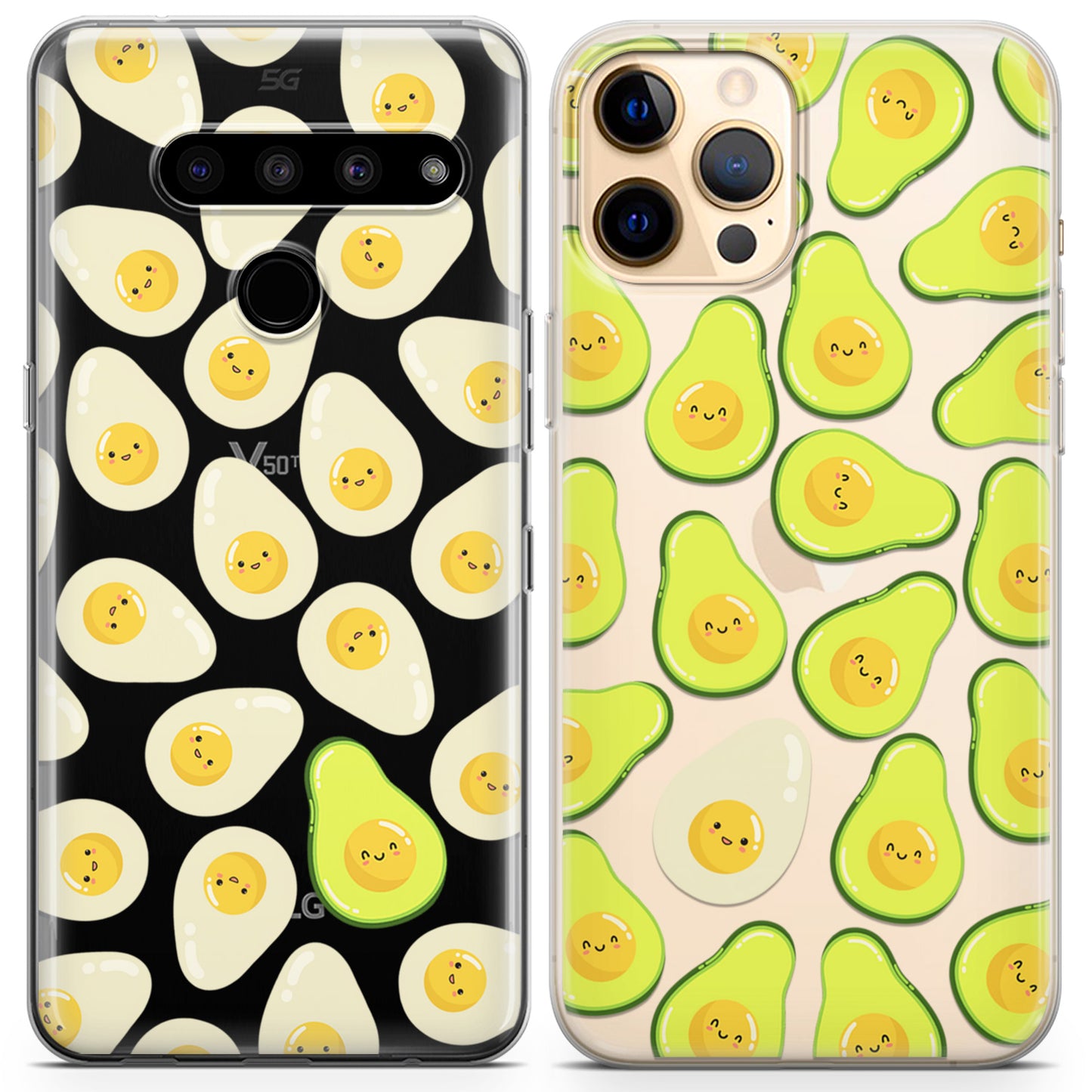 Cavka iPhone Couple Cases Avocado Eggs