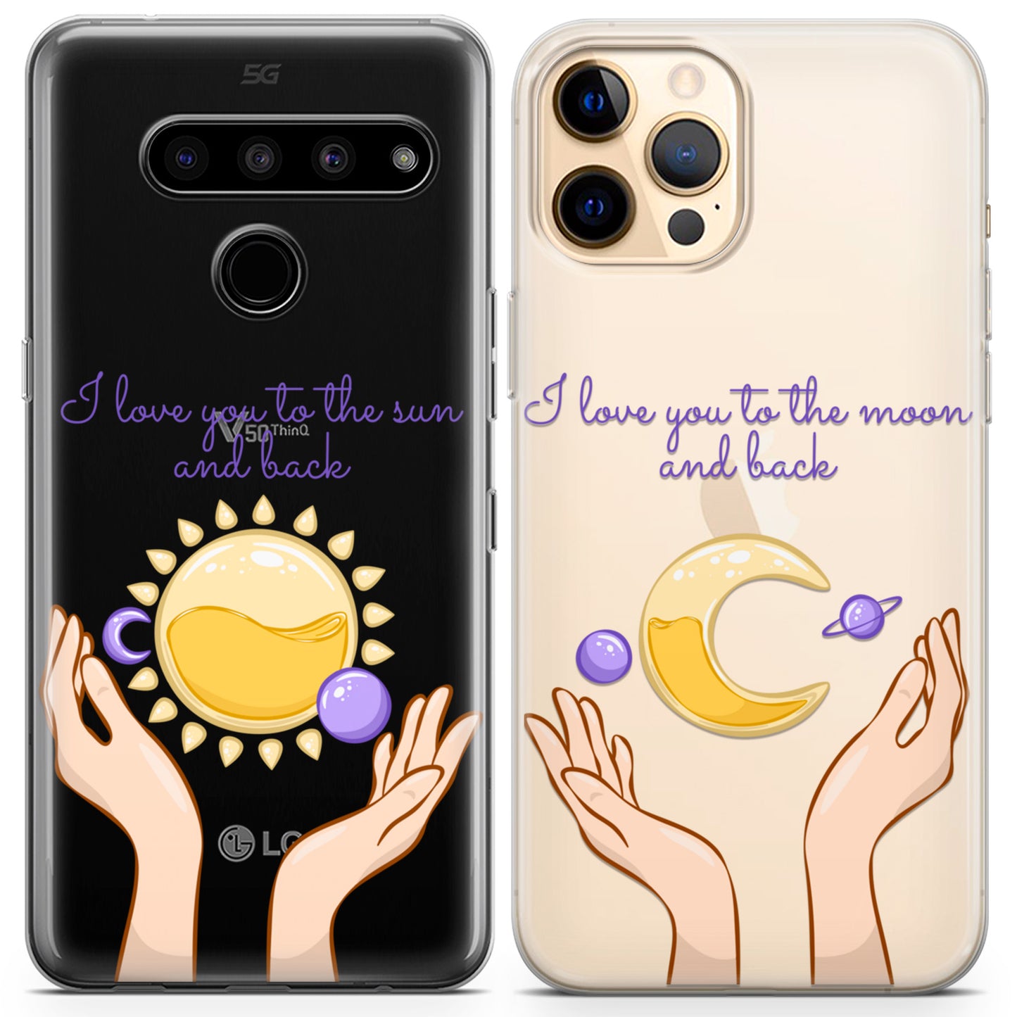 Cavka iPhone Couple Cases Celestial Love